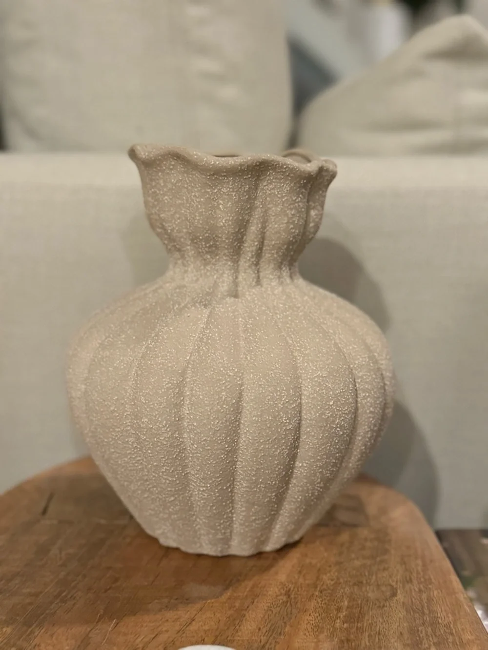 Rare  Sculptural Ceramic Vase | Unglazed Ceramic | Contemporary Vase 8”